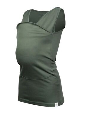 Lalabu Soothe Shirt for Baby Wearing in Size M - Olive Green. NWOT